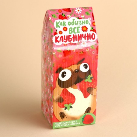 Lollingish muds-antistress “As usual everything is strawberry”, 24 g (3 pcs. X 8 g).-4