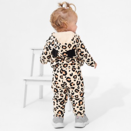 Costume (sweatshirt and trousers) I am a "leopard", p. 80-86 cm-3