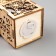 Christmas tree toy "House with snowflakes", from batteries, glow of warm white