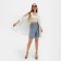 Women's shirt Minaku: Casual Collection Milk color, river 48