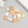 Decor for creativity wood "stars" set of 30 pcs 1.8x1.8 cm
