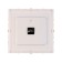 Watch wall, interior "hut", 38 x 38 cm, silent, white gold