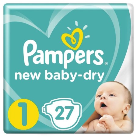 Pimpers New Baby-Dry (2-5 kg), 27 pcs