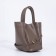 Bag Women's Tout with zipper, brown color