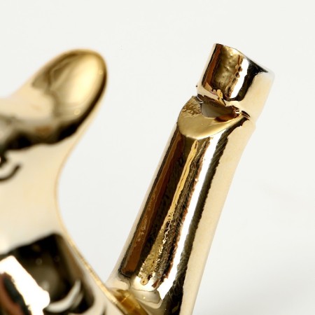 Whistle ceramic bird "Golden"-4