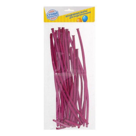 Twisting ball 160 ", chrome, set 22 pcs., Red color-1