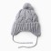 Children's hat, light gray, size 46-48 cm