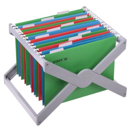 A4 hanging folders (350x240 mm) up to 80 liters, set 10 pcs., Green, cardboard, Staff, 270929-4