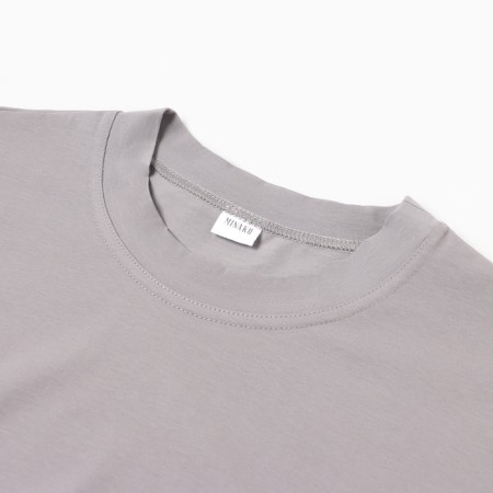 Men's T -shirt Minaku: Basic Line Man Color gray, size 46-1