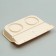MISKS WITH BOOK "Felix" 0.3 l, 41 x 30 x 6 cm, beige tray, white bowls
