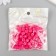 Beads for creativity plastic "Cube with flattened edges" Pink set 30 g d = 0.8 cm