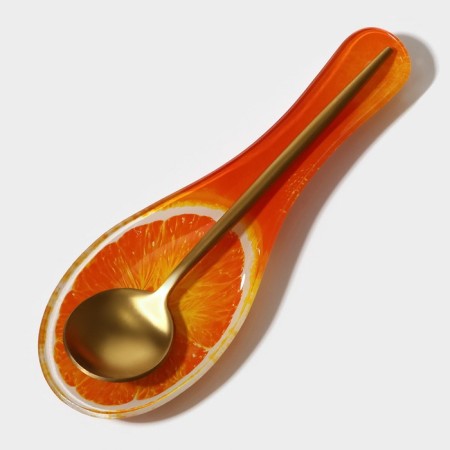 Glass stand under a spoonful of the share "juicy orange", 23.5 × 8.3 × 1.5 cm-6