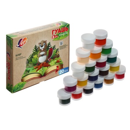 Gouache 20 colors x 15 ml Zoo-5