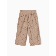 Брюки детские Крошка Я «Горошек», рост 86-92 см, бежевые
