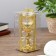 Climber Plastic, glass for 1 candle "Heart and Bant" Gologa Gold 12.5x6.3x6.3cm