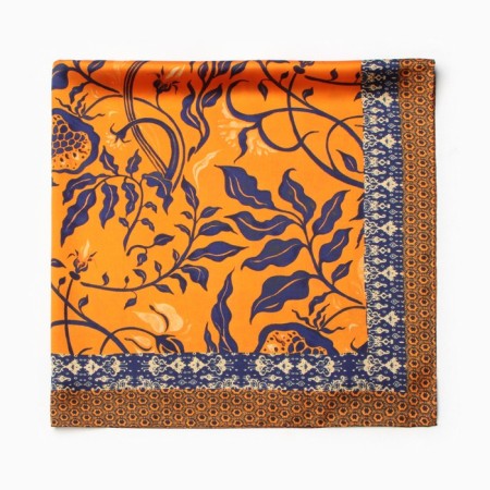 Women's scarf minku 70*70 cm, orange-2