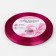 A satin ribbon “Golden threads”, 6 mm × 23 ± 1 m, raspberry color No. 72