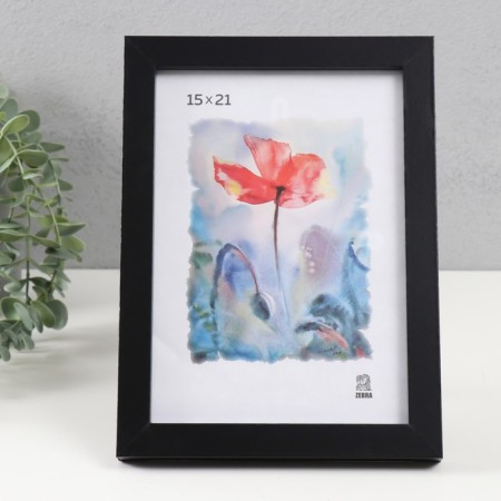 Photo frame MDF (208) 15x21 cm, black color