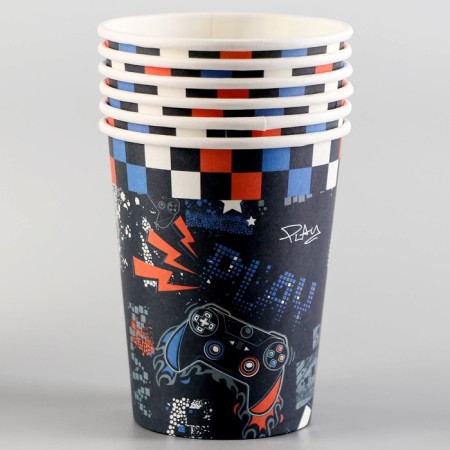 Paper glasses "Joystick", 6 pcs.-1