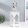 Climbing tree "Lantern - the veranda of the arch" White and silver set 2 pcs 36x14x14, 52x20x20 cm