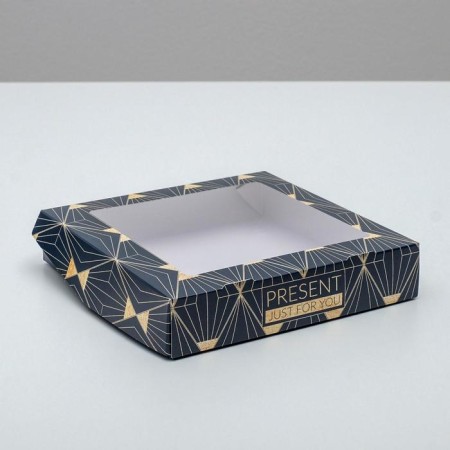 Confectionery packaging, boxing box "Present", 20 x 20 x 4 cm