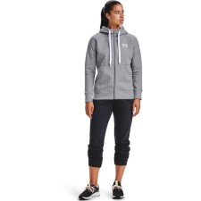 Толстовка женская Under Armour Rival Fleece FZ Hoodie, размер 42-44   (1356400-035)