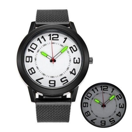 Men's wrist watch, D-5 cm, luminous