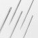 Sewing needles, for skin and fur No. 1, d = 0.7 / 0.8 / 1.8 mm, 3 - 8 cm, 5 pcs, from 200911