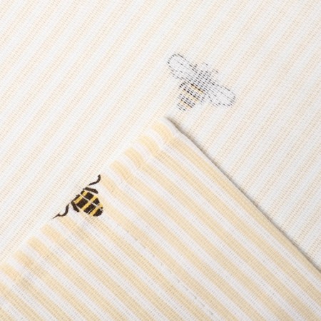 A set of curtains for the kitchen "Bee", 150x180 cm - 2 pcs, Rogozhka 164 g/m2, 100% HL-3