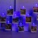 Garland “thread” 4.5 m with nozzles “clothespins”, ip20, transparent thread, 20 LED, glow blue, 220 V