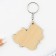 Key keychain wooden "Unicorn Ballerina" 6.1 x 6 cm