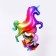 Bouquet of balls "Rainbow Unicorn", foil, latex, set of 7 pcs.