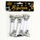 Carnival tongue "Holiday", set of 6 pcs., Color silver