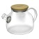Hot teapot Fusion 02-090-01, filter spring, heat-resistant glass, 900 ml
