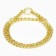 Collar - half -storage of two -rowing metal, 40 cm, wire thickness 2 mm, golden