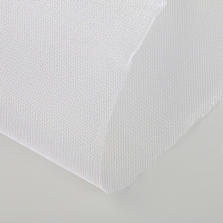 Fatin for wedding decor, 0.5x0.5 m, snow -white