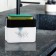 Liquid soap dispenser "Sweet Home", black, 12 x 10.5 cm.