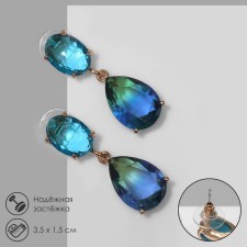 Earrings with rhinestones 