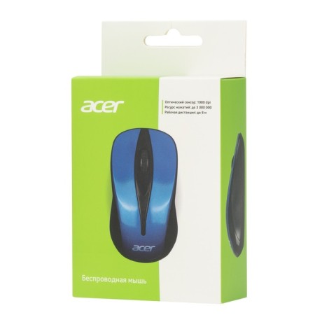 Acer OMR132 Blue/Black Optical (1000dpi) Wireless USB for a laptop (2but)-7