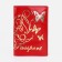 Cover for passport, red color