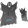 Kromax Casper-201, for TV, inclined, 20-43 ", up to 30 kg, 50 mm from the wall, black