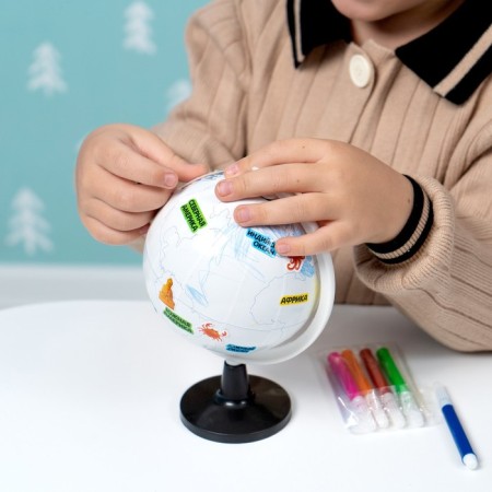 The training set "Globe-painting", we study the sights-7