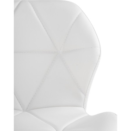 Computer chair Wald Metal/Ecokuzha, White/White 47x54x70 cm-7