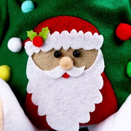 Soft toy "Bear Lappy" New Year, in a green jacket-2