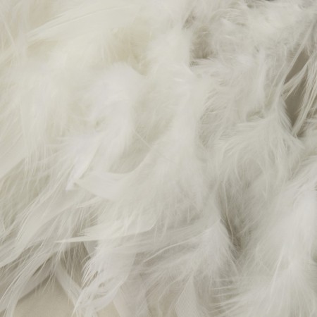 Tesma with feathers turkey, 13-17 cm, 5 ± 0.5 m, white color-3