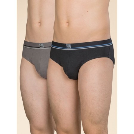 Male panties, size l, black color, dark gray, 2 pcs