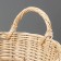 Basket "Gardener", bottom plywood: 20 × 20, top: 30 × 30, h = 25/33 cm, manual weaving, willow