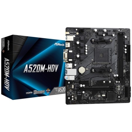ASROCK A520M-HDV motherboard (AM4, MATX)-3