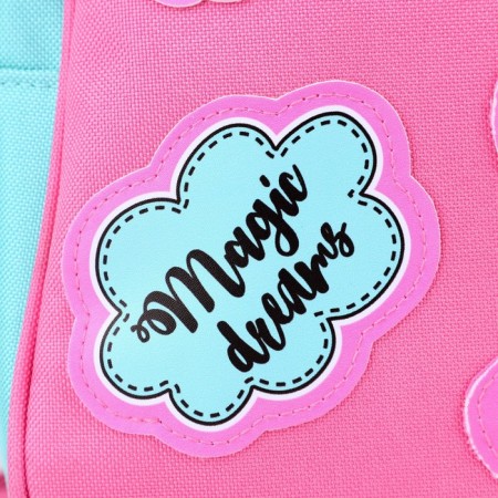 Youth backpack on lightning, mint/pink color-4