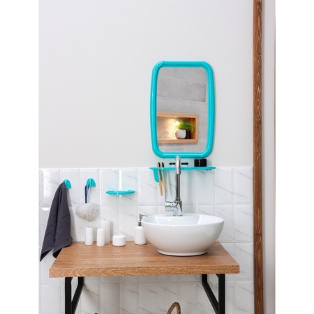 Optima bathroom set, turquoise color-8